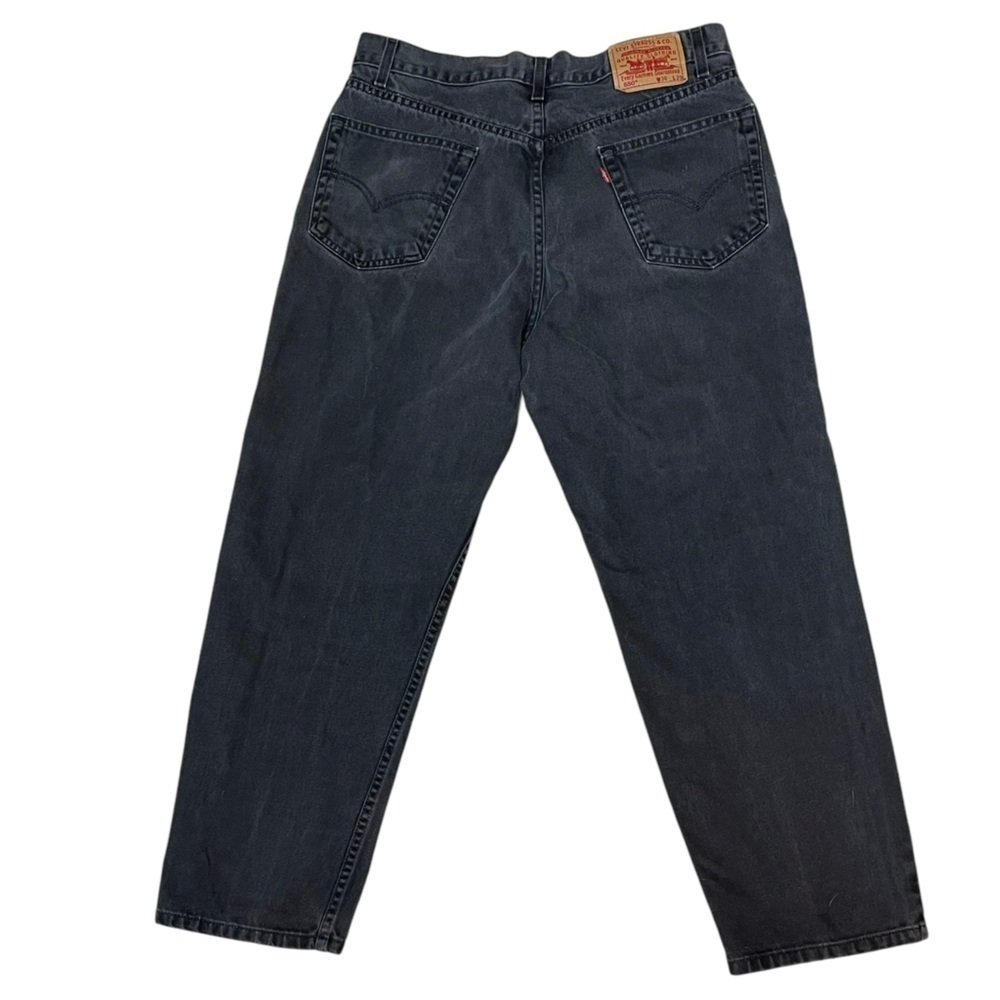 Levi’s 550 classic straight leg denim men’s jeans black 34 waist zipper fly - Picture 4 of 15